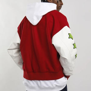 Mode Vestes Doublure Matelassée Personnalisé Chenille Patchs Letterman College Hommes Bomber Baseball Coupe-Vent Laine Varsity Veste - Product Image 2