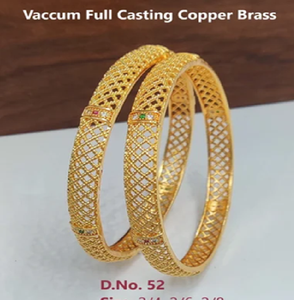 Vintage Inspired Brass Bangles for Women Antique Gold Plated Handcrafted Jewelry Wholesale Bulk Orders Accepted at Factory Price - Product Image 1