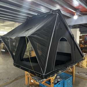 Wild Cloud 4WD <span class=keywords><strong>Tente</strong></span> <span class=keywords><strong>de</strong></span> <span class=keywords><strong>toit</strong></span> <span class=keywords><strong>de</strong></span> voiture triangulaire en aluminium léger avec auvent coque rigide automatique étanche pour le camping en plein air - Product Image 4