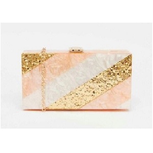 Bolso de transporte para fiesta de Navidad 2025, Bolso multiusos para mujer, recién llegado, bolso de resina decente con aspecto de mármol moderno para mujer - Product Image 4