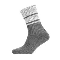 Chaussettes unisexes décontractées en coton naturel anti-allergique, respirantes, à double couche tissée, anti-ampoules, de haute qualité, turques, GRIS FONCÉ