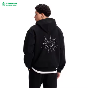 Sweat-shirts et sweats à capuche unisexes personnalisés avec logo, style streetwear, en molleton 100 % coton épais ou en tissu éponge français, respirants et à séchage rapide, vente en gros - Product Image 6