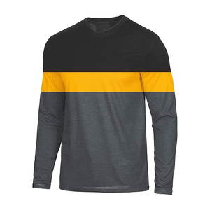 Camiseta de Manga Larga de Algodón para Hombre, Nueva Moda, Precio Económico OEM, Calidad Superior, Logotipo/Colores Personalizados, Camiseta de Manga Larga de Algodón de Tendencia - Product Image 5