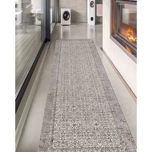 Floral Vintage Style Turkish <b>Rug</b>: <b>Thin</b> Non-Slip Carpet,Nonwoven <b>Thin</b> <b>Rug</b> - Product Image 5