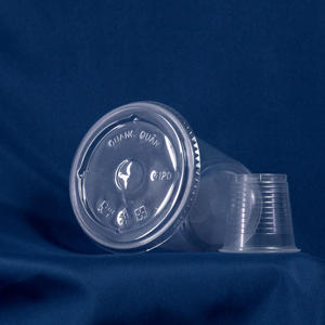 Quang Quan 16/20/24oz Disposable Plastic <b>Cups</b> with Lid 95mm PET/PP Clear <b>Cups</b> for Serving <b>Cold</b> Drinks and Milk Tea - Product Image 3