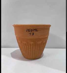Tasses et soucoupes à thé en argile de verre en terre cuite Medium India Desi Bonne qualité pour un usage domestique pour le lait/les boissons et le lassi - Product Image 5