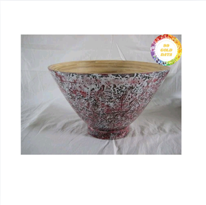 Bol en bambou écologique bambou source du Vietnam parfait pour la salade servant des bols de nouilles affichage de dessert et les marchés de gros - Product Image 2