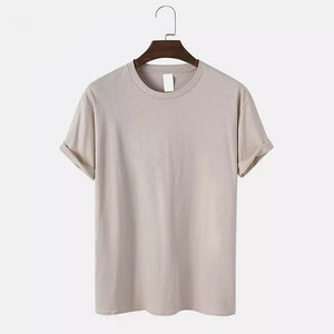 100% coton OEM service tricoté respirant hommes t-shirts imprimé t-shirt pour hommes coupe ample séchage rapide hommes à manches courtes t-shirts - Product Image 4