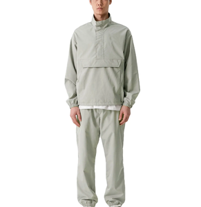 ชุดวิ่งออกกำลังกายแบบรูดซิปออกแบบได้ตามต้องการชุดวอร์มไนลอนกันลมปักโลโก้ - Product Image 1