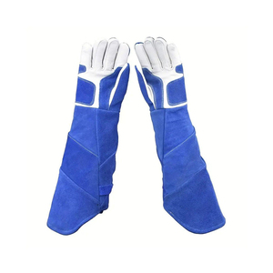 Guantes de Soldadura de Control Animal de Seguridad, Impermeables, de Cuero Vacuno, Color/Tamaño Personalizable, Logotipo, Cierre de Tirón para Entrenamiento en Gimnasio - Product Image 4