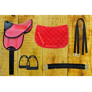 Nuevo hermoso sillín sintético para niños hecho a mano inglés montar niños PAD Cub Horse Saddle disponible todos los colores - Product Image 1