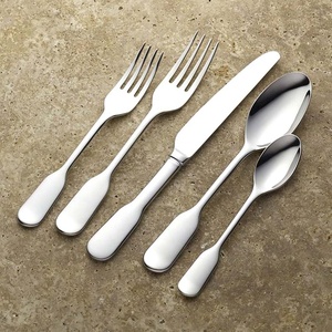 Ensemble de couverts en acier inoxydable argenté au design moderne, avec un look royal unique, ensemble de couverts de luxe pour restaurant, mariage, maison, hôtel - Product Image 6