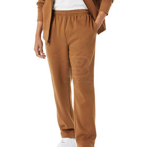 Pantalones Deportivos Casuales de Algodón de Alta Calidad para Hombre, para Invierno, Transpirables, de Forro Polar, Cintura Media, Corte Recto, con Logotipo Personalizado y Cordón Ajustable - Product Image 2