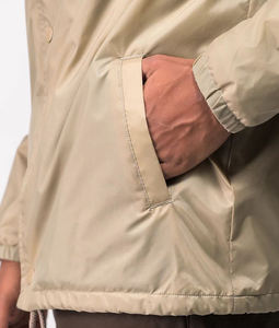 Unisex <b>Lightweight</b> Coaches <b>Jacket</b> Customizable 100% Nylon Windbreaker with Snap Closure <b>for</b> Men and <b>Women</b> - Product Image 4