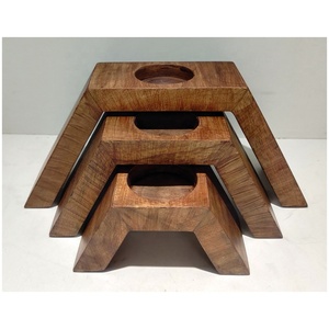 Wholesale Custom New Unique Handmade Wooden <b>Tealight</b> Holder Stand Large Any Customized Size Color Other Candle Holders Stand - Product Image 4