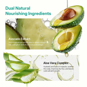 Crème Définissante pour Boucles Pallamina Avocado Aloe Vera Sans Rinçage Anti-Frisottis Hydratante Rehausseur de Boucles pour <span class=keywords><strong>Cheveux</strong></span> <span class=keywords><strong>Bouclés</strong></span> Ondulés Frisés OEM ODM - Product Image 4
