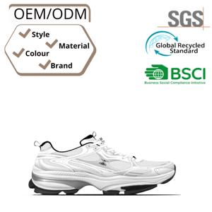 Zapatillas deportivas personalizables para hombre y mujer, transpirables, con parte superior de malla Fly-knit y PU. - Product Image 4