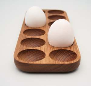 ชั้นวางไข่ทำจากไม้ราวแขวนไข่หรือตู้เย็นอุปกรณ์ครัวแบบตั้งโต๊ะทำจากไม้ - Product Image 5