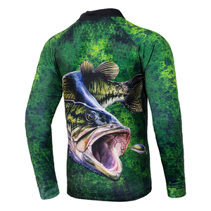 เสื้อโปโลชาย แห้งเร็ว ระบายอากาศ ป้องกันรังสียูวี ติดกระดุม แขนยาว ปรับแต่งได้ สำหรับตกปลา UPF 50 โพลีเอสเตอร์ 100% - Product Image 6