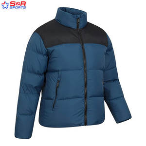 Chaqueta acolchada de ropa de calle personalizada con servicio OEM para hombre, chaquetas sólidas de invierno para hombre, chaquetas acolchadas de moda para exteriores para hombre a la venta - Product Image 2