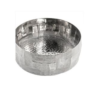 Bols de service en métal faits à la main de forme ronde avec finition martelée parfaits pour les nouilles, les salades et les événements de mariage - Product Image 3