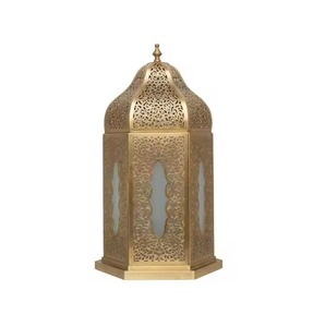 Farol Tradicional de Metal Grande para Ramadán con Auténtico Diseño de Medio Oriente, Perfecto para Reuniones y Celebraciones Religiosas - Product Image 3