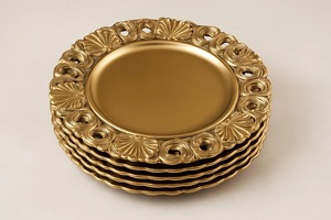 แท่นชาร์จสีโรสโกลด์หรูหราสำหรับตกแต่งโต๊ะในงานแต่งงานใช้รับประทานอาหารชั้นดีเหมาะสำหรับงานปาร์ตี้และงานรื่นเริง - Product Image 3