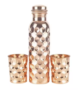 Design Health Benefit Water <b>Copper</b> <b>Bottle</b> Customized Size and Shape free sample by crescent crafts - Product Image 1