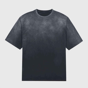 Camisetas de Hombre al por Mayor, Lavadas con Ácido, Formales, 100% Algodón, Secado Rápido, Cuello Redondo, Lisas, con Logotipo Personalizado, Talla Grande - Product Image 6