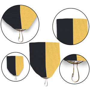 ริบบิ้นสองหน้าสีเขียวและเหลืองทำจากผ้ากรอสเกรนแบบสั่งทำ - Product Image 6