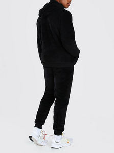 "Chándal de calle con capucha para hombre personalizado con bordado sólido y joggers apilados" - Product Image 6