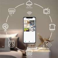 Interruptor de pared inteligente para automatización del hogar 5 modelos en 1 con pantalla LCD WiFi Pantalla de consumo de energía Compatibilidad con Google Alexa
