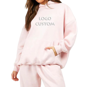 Vente en gros de sweats à capuche sport fitness personnalisés pour femmes 100% coton sweats à capuche surdimensionnés et lourds pour femmes - Product Image 1