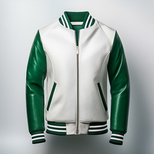 Men's <b>Baseball</b> Varsity Jacket with Custom Embroidery Canvas Fabric Letter Pattern Breathable Design Front Logo-2025 Model - Product Image 2