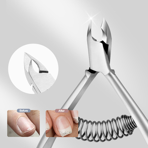Outils professionnels d'art d'ongle pince à cuticules à Double ressort en acier inoxydable de haute qualité pince à cuticules avec boîte - Product Image 5