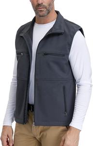 Vêtements de chasse pour hommes de qualité supérieure gilet polaire veste gilet Softshell broderie personnalisée Logo hiver chaud gilets pour hommes - Product Image 2