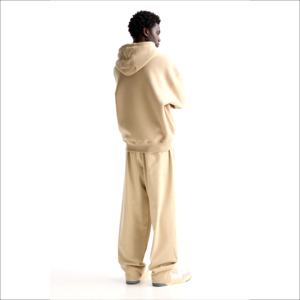 Custom Heavyweight 100% Cotton Sweat Suits for Puff Print Jogger Suits Unisex Flare Tracksuit for <b>Men</b> Breathable Features - Product Image 6