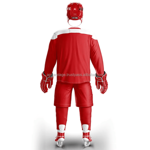 เสื้อเจอร์ซีย์ผ้าตาข่ายโพลีเอสเตอร์ฮ็อกกี้น้ำแข็งแห้งเร็วปรับแต่งได้พร้อมปักโลโก้พิมพ์ระเหิดฟรี - Product Image 2