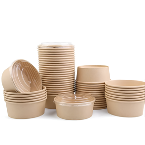 ชามกระดาษแบบย่อยสลายได้สำหรับบะหมี่ร้อนและข้าวแบบย่อยสลายได้ - Product Image 2