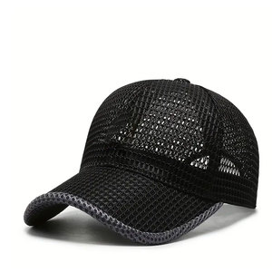 Casquette de sport en toile de haute qualité à 5 panneaux Design de camionneur classique pour vêtements d'été décontractés Logo personnalisé Chapeau en maille de baseball pour les voyages - Product Image 4