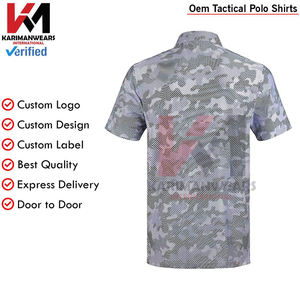 Camisas de Golf de Paintball para hombre, Polo de manga corta que absorbe la humedad, camisetas de Golf con cuello atlético, patrones estampados transpirables - Product Image 3