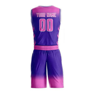 Maillots de basket-ball personnalisés avec impression par sublimation, shorts, ensembles grande taille et respirants pour l'été prix d'usine du fabricant OEM - Product Image 6