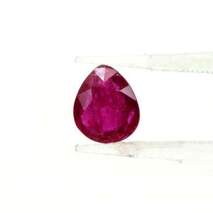 Rubis naturel du Mozambique non traité, taille poire, 2 carats, pierre précieuse en vrac, taille personnalisable, tourmaline rouge, tourmaline jaune, citrine, octogone synthétique - Product Image 2