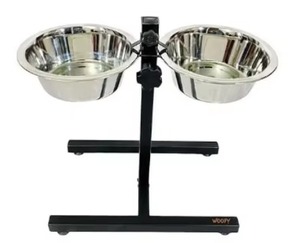 2025ชามอาหารสัตว์เลี้ยงปรับได้สองชั้นสำหรับการเดินทางกลางแจ้งขนาดเล็กสำหรับแมวสุนัขและกระต่าย - Product Image 1