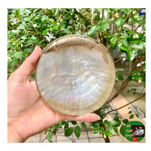 Ensemble cuillère et plat en nacre, parfait pour servir le caviar et les repas de luxe, plat rond en nacre fait à la main pour cadeaux - Product Image 6