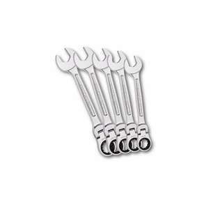 Juego de 5 llaves combinadas de trinquete articuladas reversibles Usag Product - Product Image 1