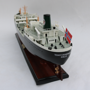 NAVIRE PÉTROLIER TEXACO NORGE/ SKANDINAVIA-ARTICLE D'ARTISANAT POUR LA DÉCORATION DE LA MAISON-MODÈLE DE NAVIRE EN BOIS POUR SOUVENIR, CADEAU - Product Image 6