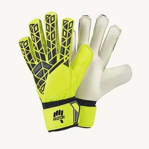 Gants de gardien de but antidérapants professionnels en cuir et latex tous temps pour les sports de plein air - Product Image 2