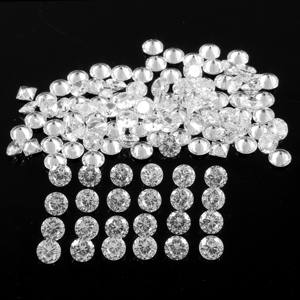 ควอตซ์สีขาวธรรมชาติคุณภาพ AAA อัญมณีหลวมตัดรังสี5x5มม. ตรงจากผู้ผลิตอัญมณีของอินเดียสำหรับการทำเครื่องประดับ - Product Image 2