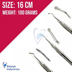 A + Détartreurs et sondes dentaires en acier inoxydable de qualité supérieure entièrement personnalisés Lot de 3 sondes dentaires pour le polissage miroir - Product Image 3